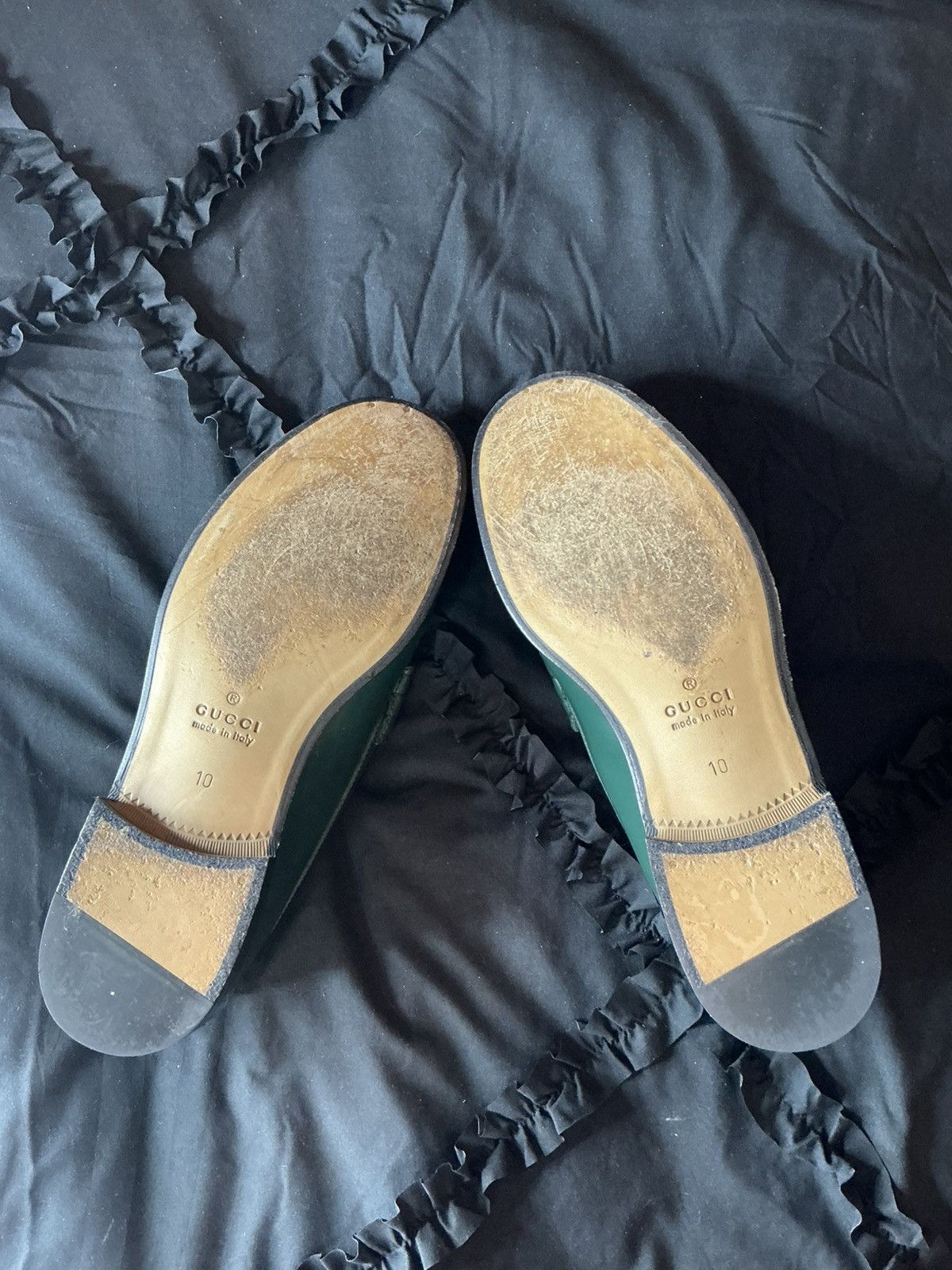 Gucci Gucci Millennial Ribot Loafers - Green Leather Size US 10 / EU 43 - 6 Thumbnail