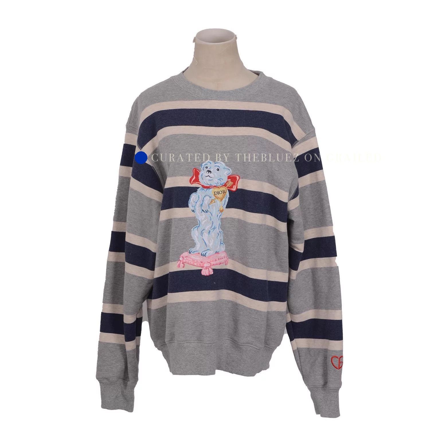 Dior Stylish Multi-Logo Sweatshirt in XS Size US XS / EU 42 / 0 - 1 Thumbnail