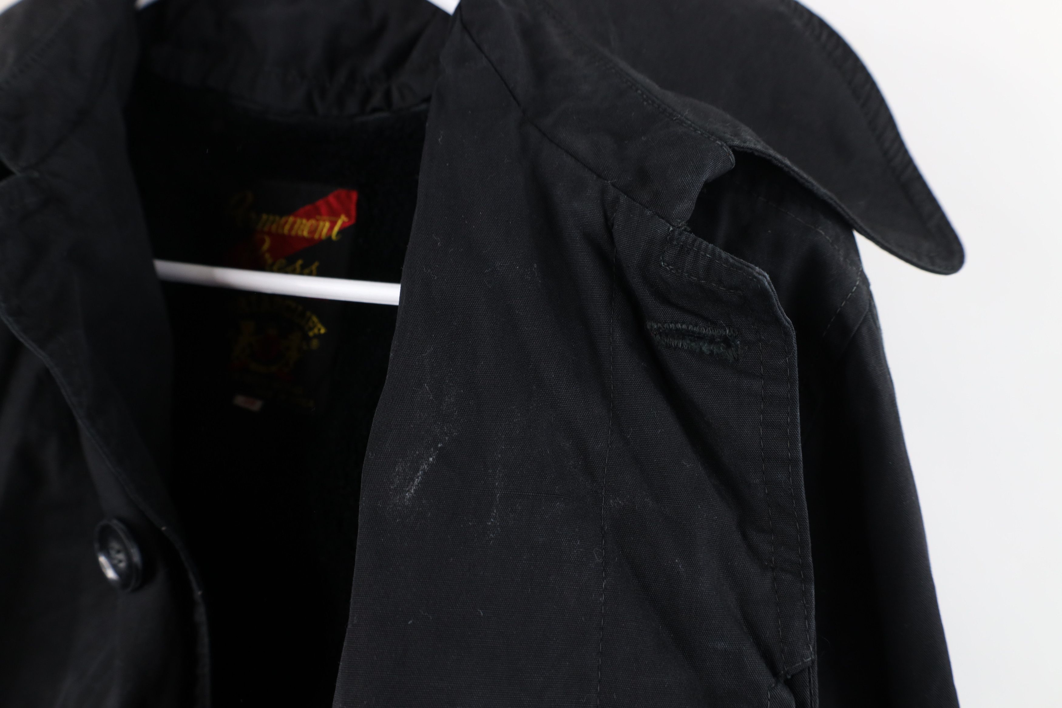 Vintage Vintage 70s Streetwear Lined Trench Coat Rain Jacket Black Size US XXL / EU 58 / 5 - 12 Thumbnail