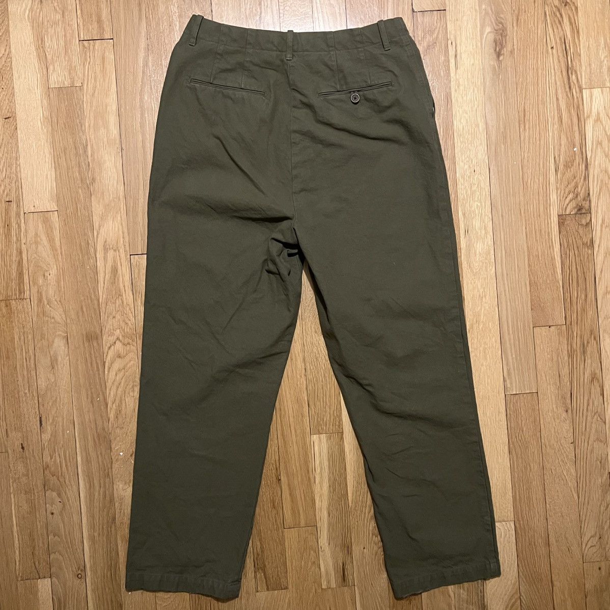 Uniqlo Ines De La Fressange Uniqlo Womens Green Dress Pants 28x26 Size 28" / US 6 / IT 42 - 4 Thumbnail