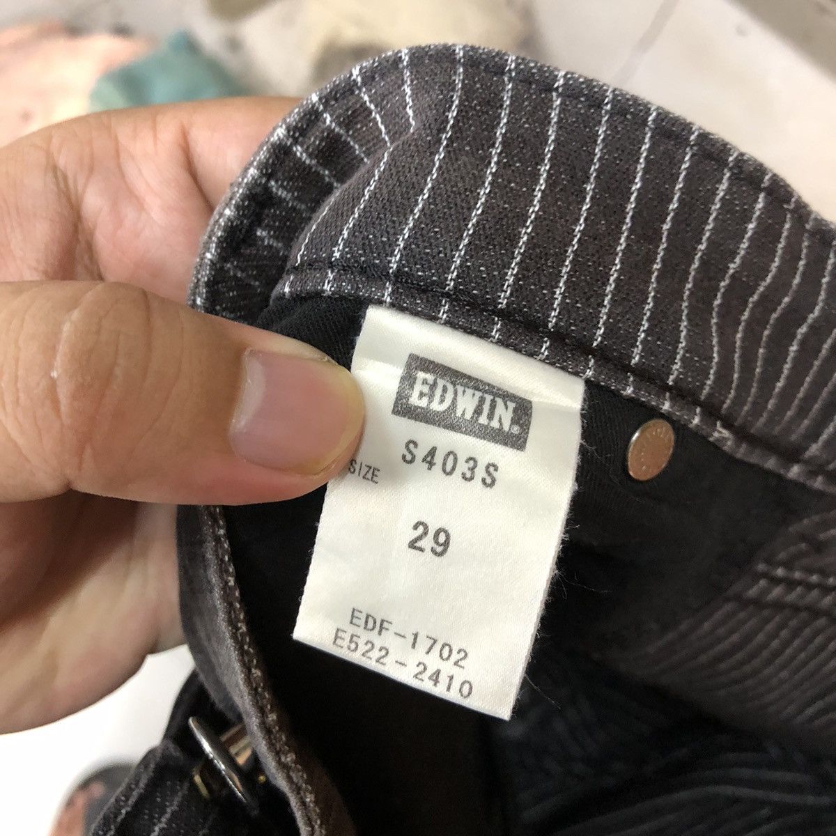 Edwin DL Edwin Black vintage japan Casual Pants #S2758DL Size US 28 / EU 44 - 19 Thumbnail