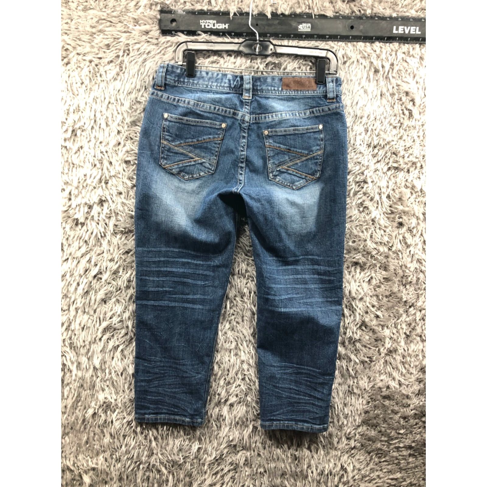 Vintage Rock & Roll Cowgirl Jeans Boyfriend Crop Size 27 Womens Medium Blue Size 27" / US 4 / IT 40 - 5 Thumbnail