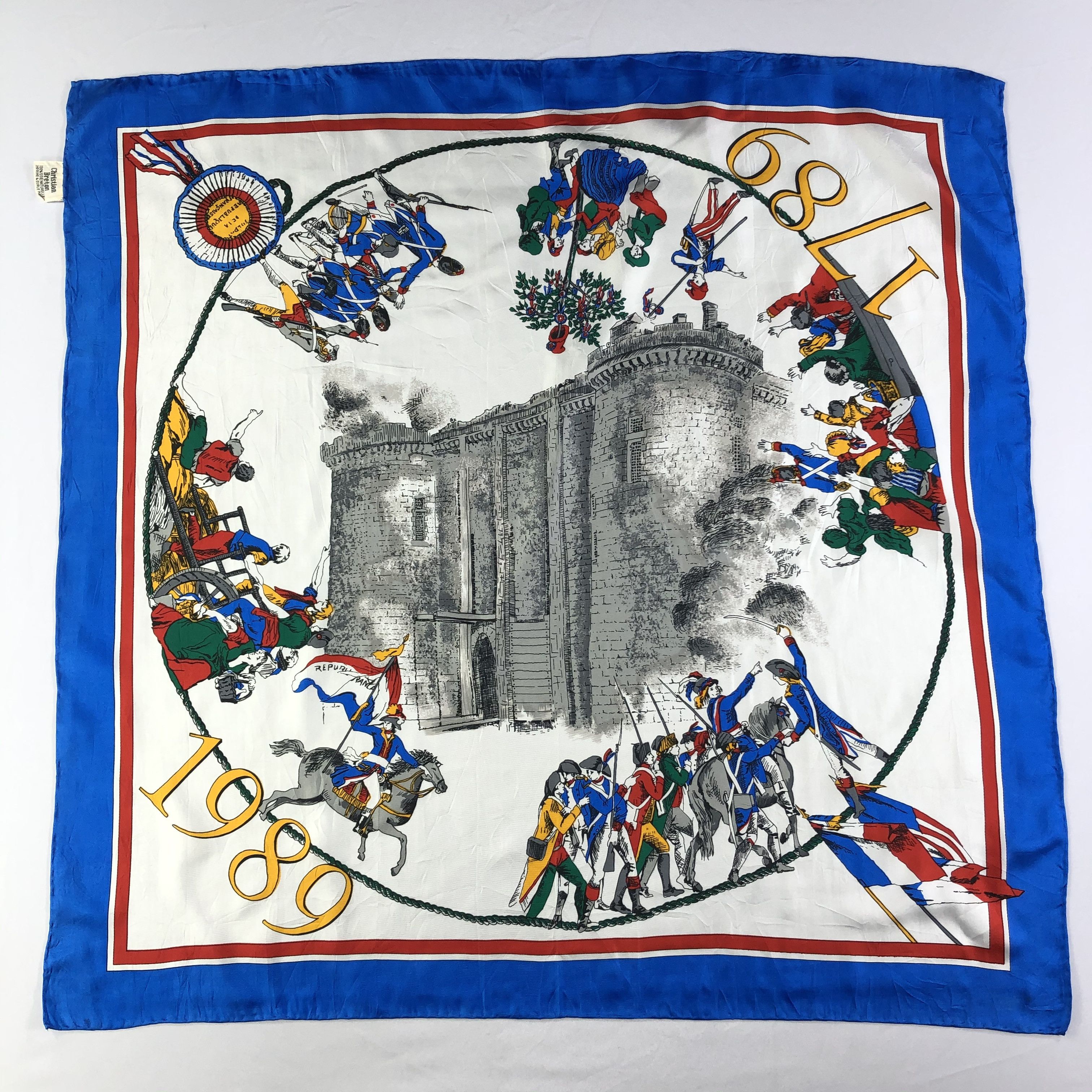 Vintage Vintage Christian Breton Silk Scarf Size ONE SIZE - 2 Thumbnail