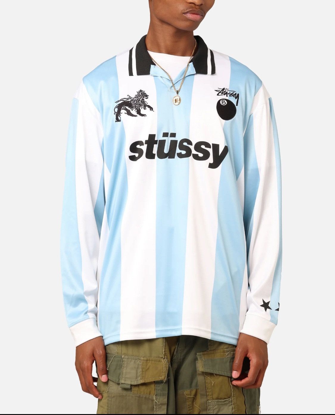 Stussy polo long sleeve new arrivals