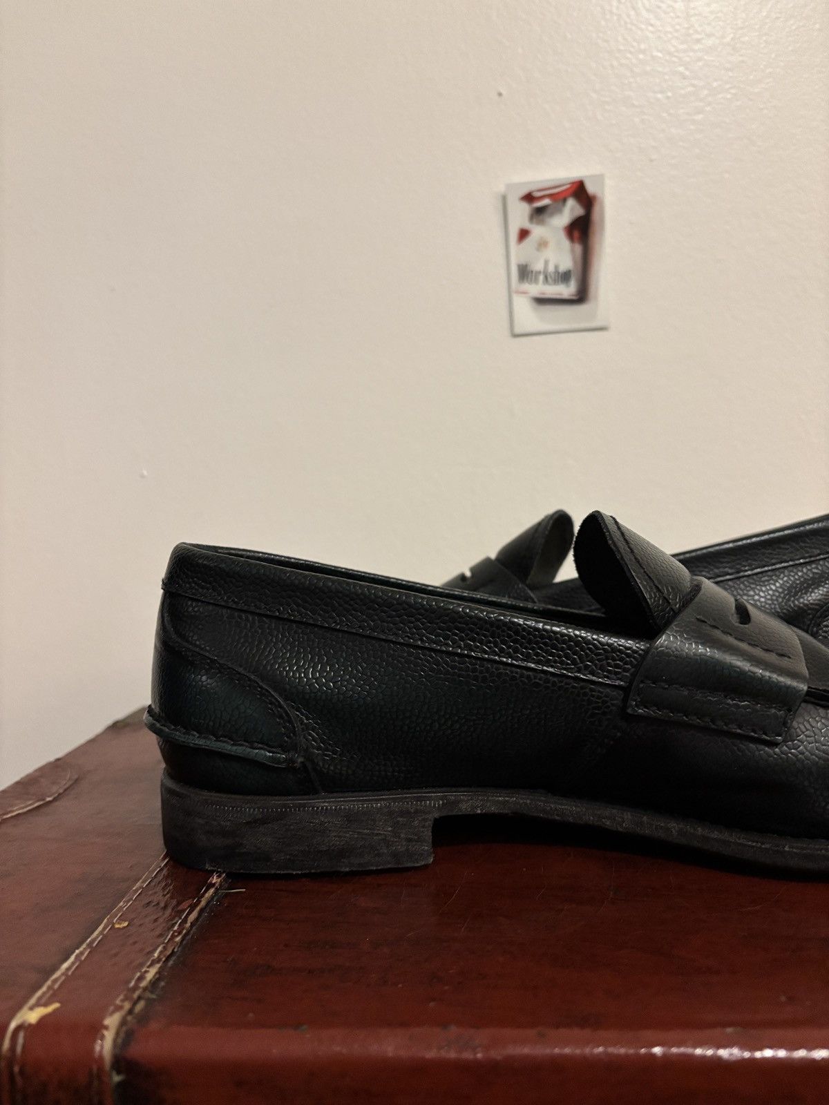 Prada Prada Spazzolato Penny Loafers Dark Green / Black Size US 9 / EU 42 - 17 Thumbnail