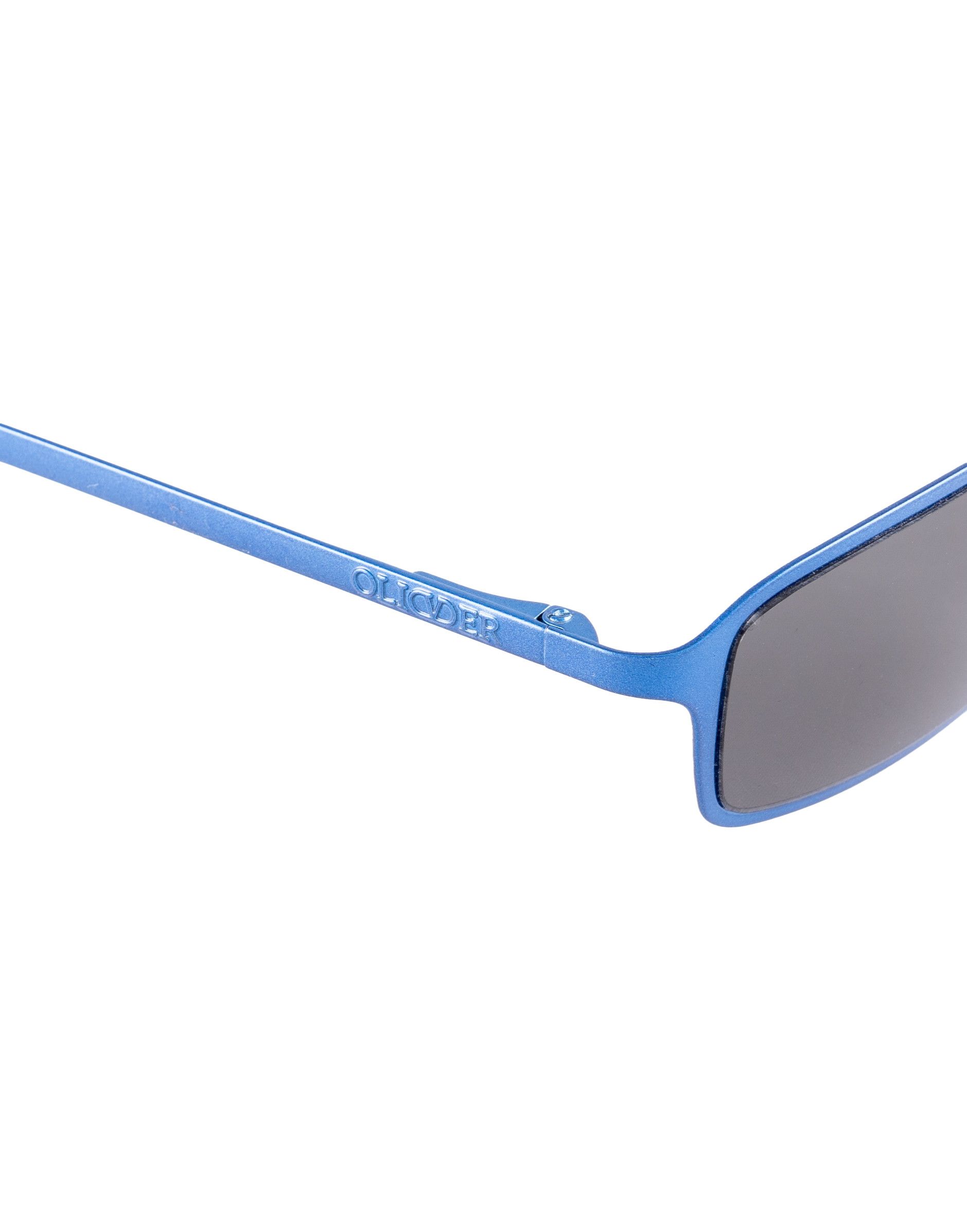 Valentino Oliver by Valentino 90's Deep Blue Rectangular Sunglasses Size ONE SIZE - 3 Thumbnail