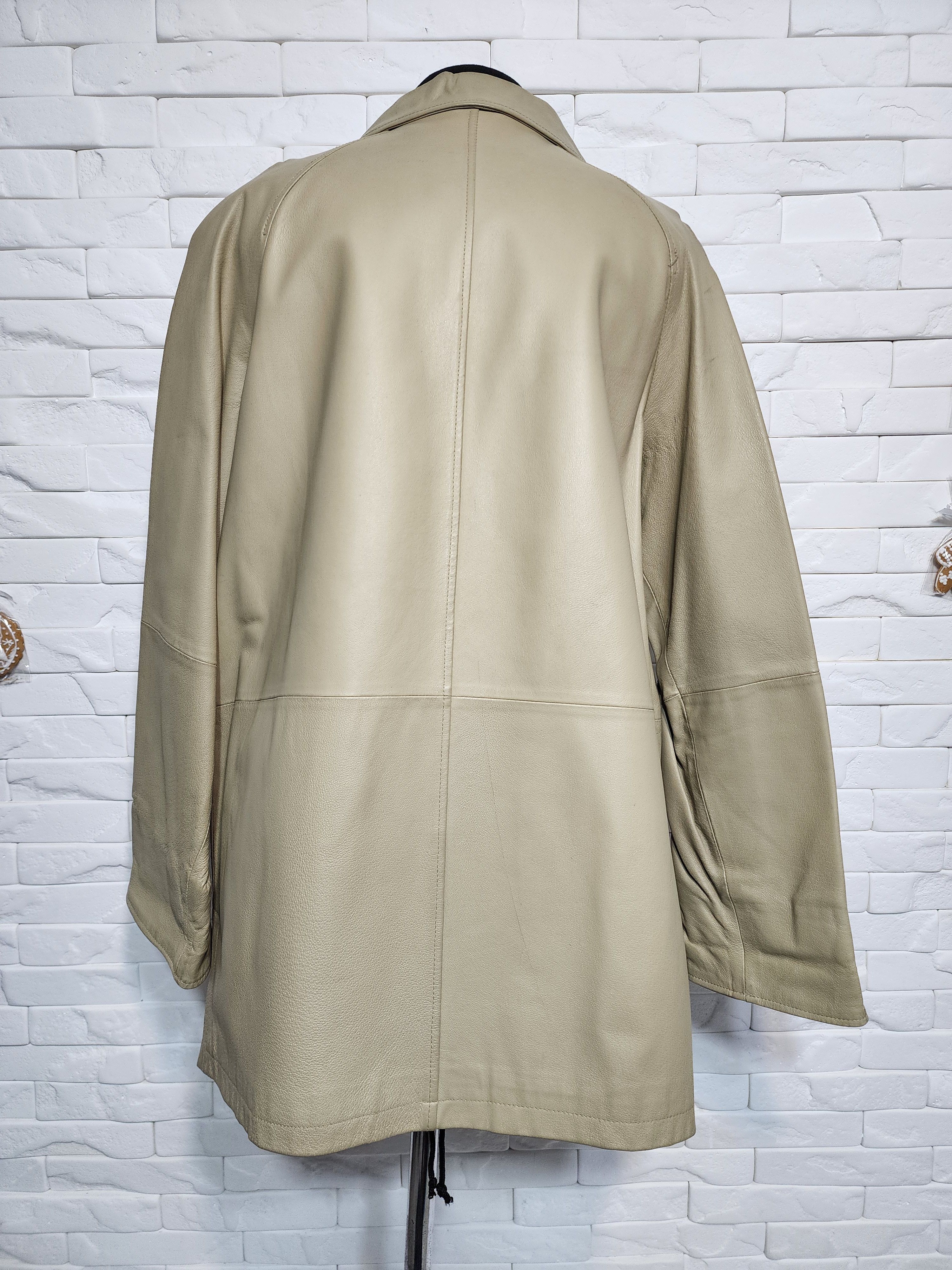 Other Gray Leather Jacket: Women's Jacket with Metal Zipper Size XXL / US 16-18 / IT 52-54 - 4 Thumbnail