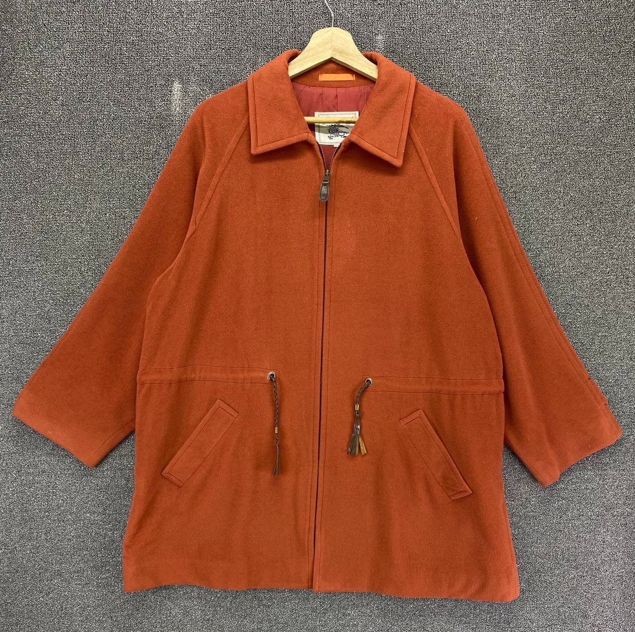 Burberry Vintage Burberry London Wool Long Jacket Size US L / EU 52-54 / 3 - 1 Thumbnail