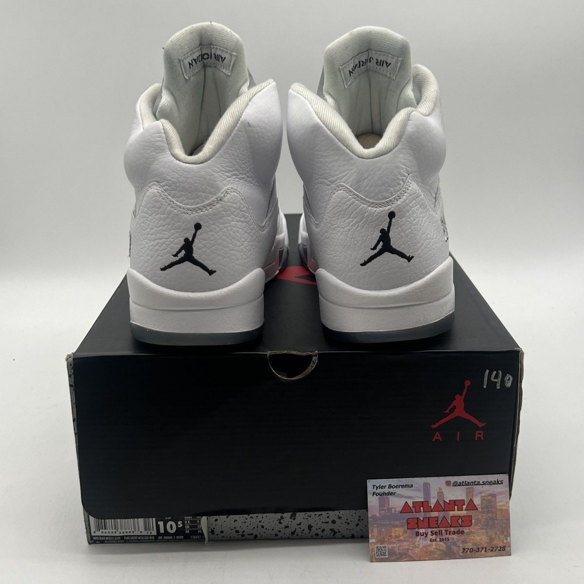 Jordan Brand Air Jordan 5 metallic white Size US 10.5 / EU 43-44 - 3 Thumbnail