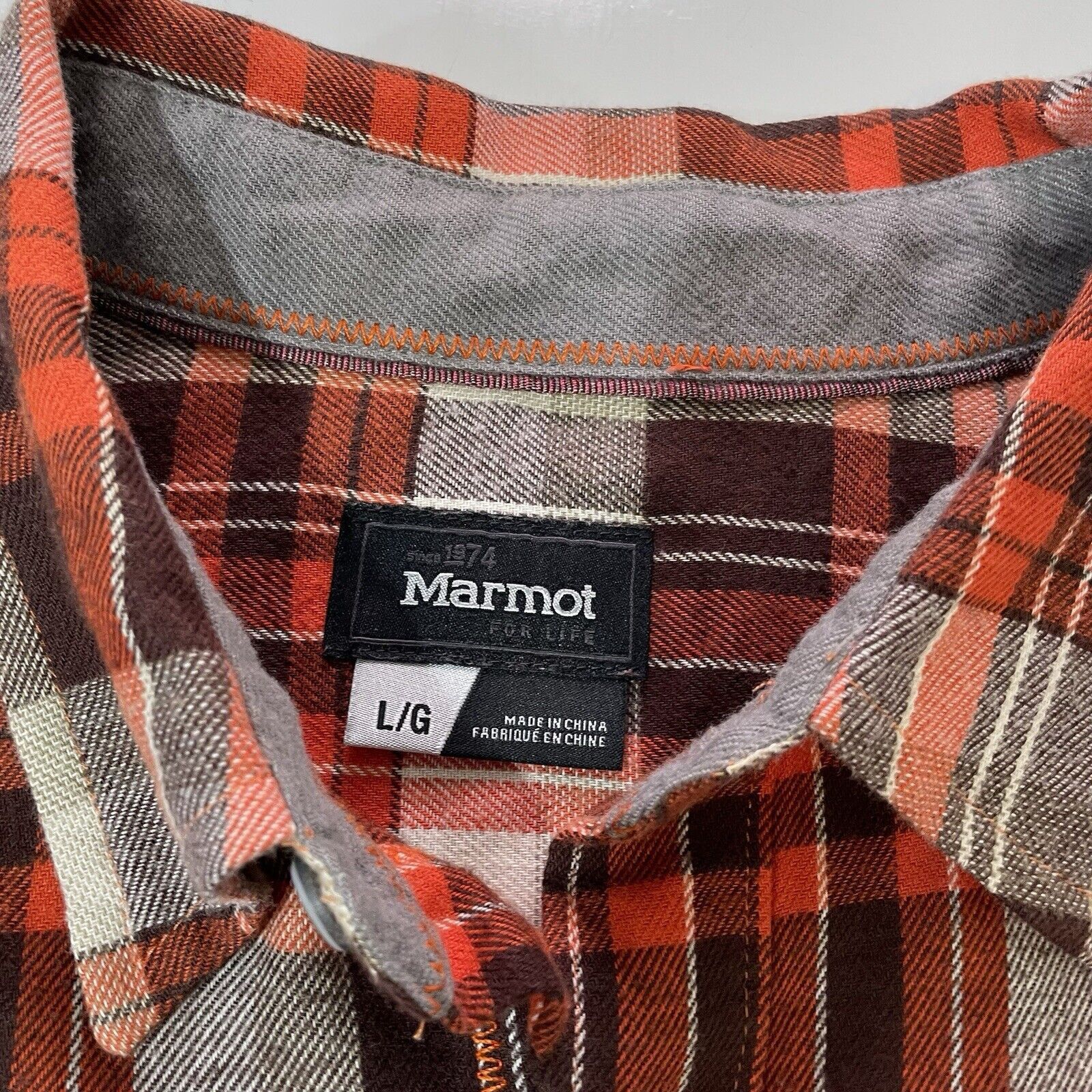 Marmot Marmot Men’s Lightweight Flannel Shirt Button Sunset Plaid L Size US L / EU 52-54 / 3 - 3 Thumbnail