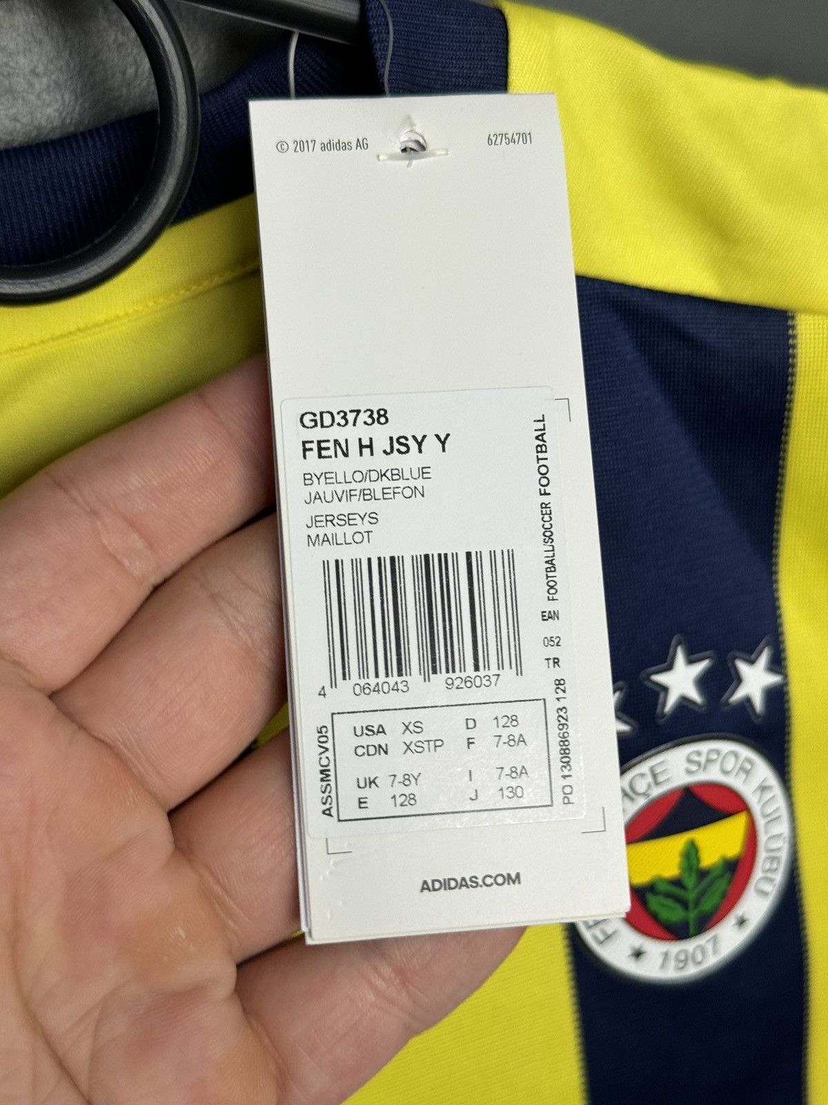 Adidas KIDS New Fenerbahce 20/21 Home Football Jersey T-Shirt Size US XS / EU 42 / 0 - 13 Thumbnail