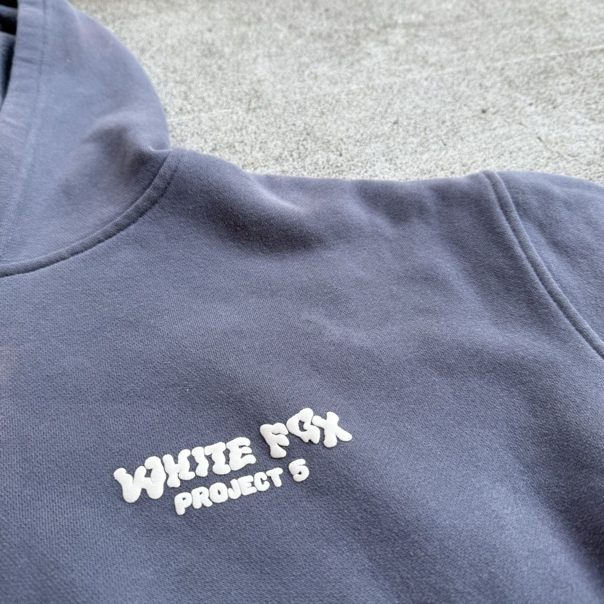 Other Charcoal Grey White Fox Project 5 Women’s Hoodie Size L / US 10 / IT 46 - 3 Thumbnail
