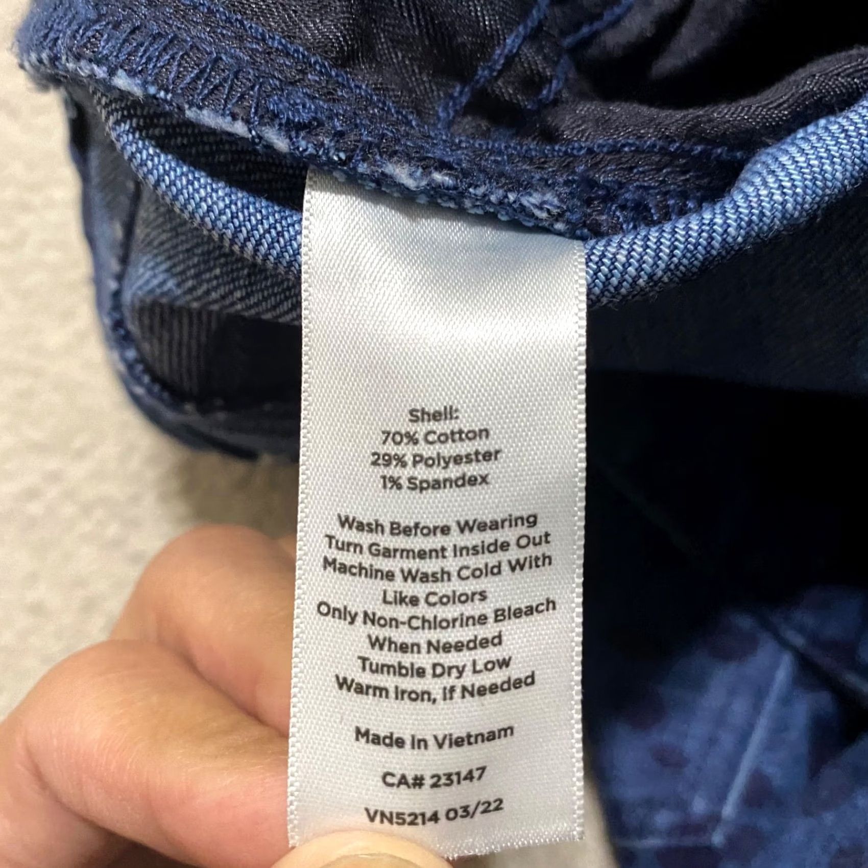 Talbots Talbots Jeans Slim 10 Blue Denim Leopard Print Straight High Rise Women 10 Jeans pants Size 32" / US 10 / IT 46 - 4 Thumbnail