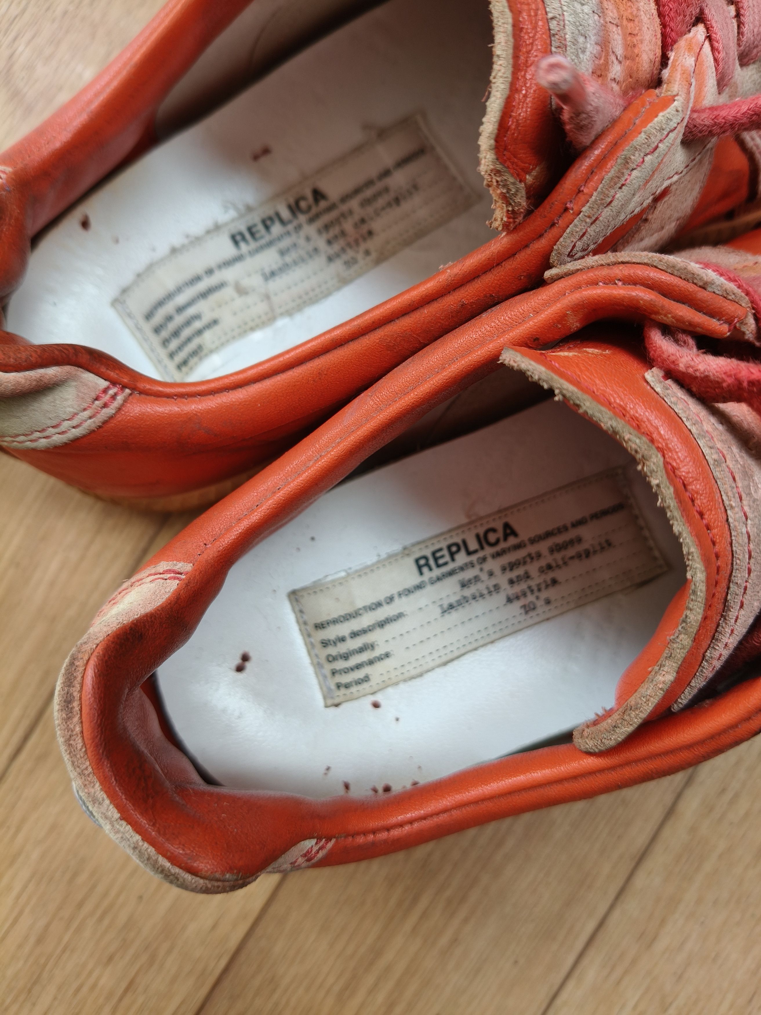 Maison margiela orange red replica gats