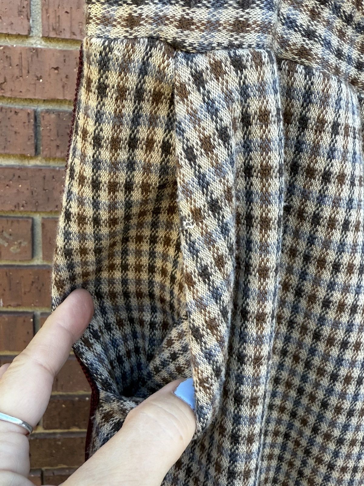 Anthropologie Anthropologie Maeve Tapered Trousers Pants XS Houndstooth Size 30" / US 8 / IT 44 - 6 Thumbnail