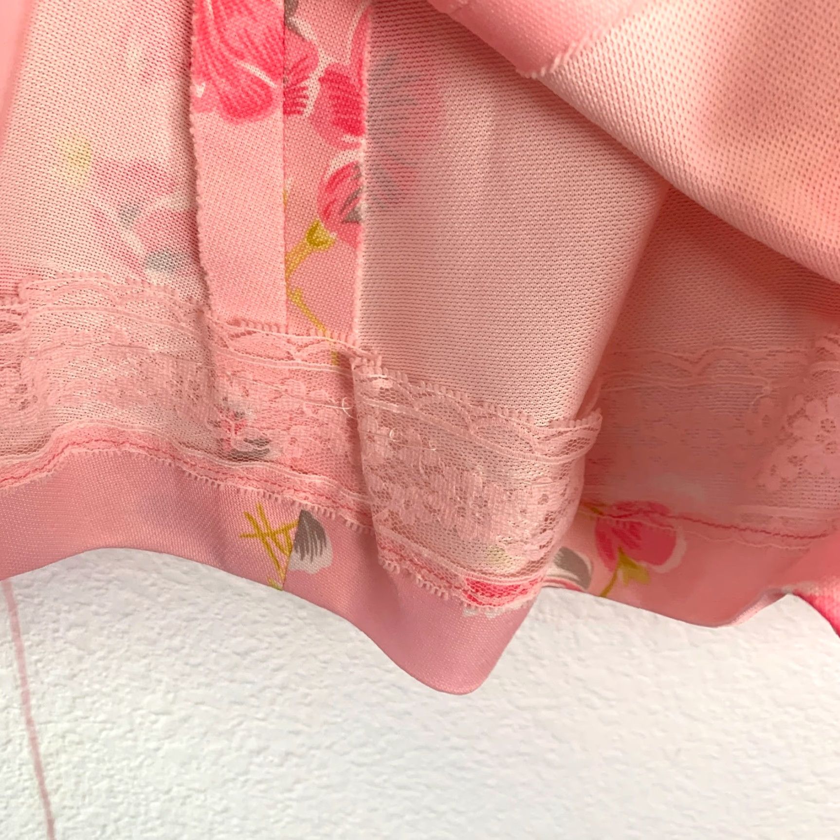 Pinko VINTAGE Handmade Pink Mrs Maisel Skirt Floral Outfit Zip Shirt Chest 33" Women 70s 1970s Polyester Blend Size S / US 4 / IT 40 - 3 Thumbnail