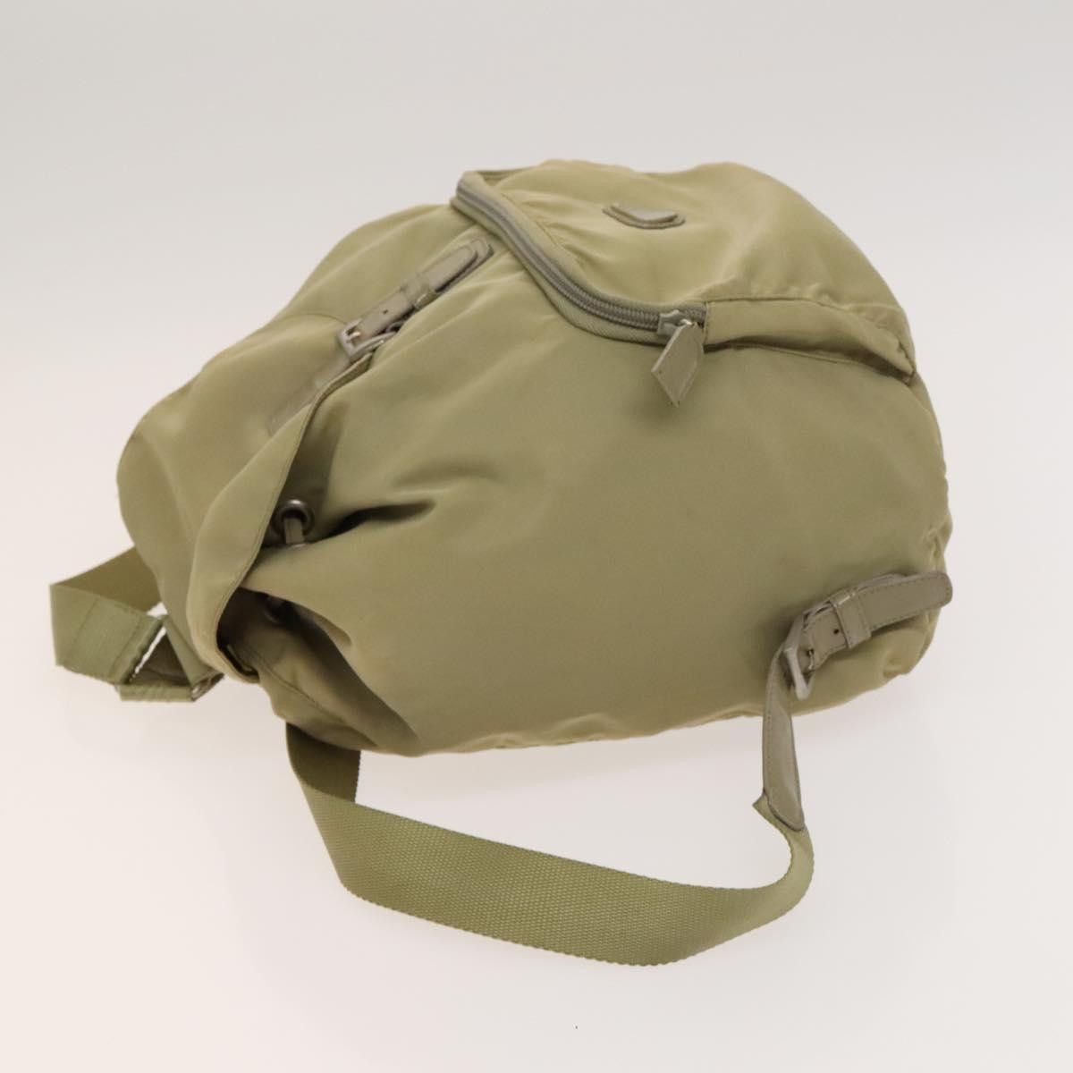 Prada PRADA Backpack Nylon Khaki Silver Size ONE SIZE - 5 Thumbnail