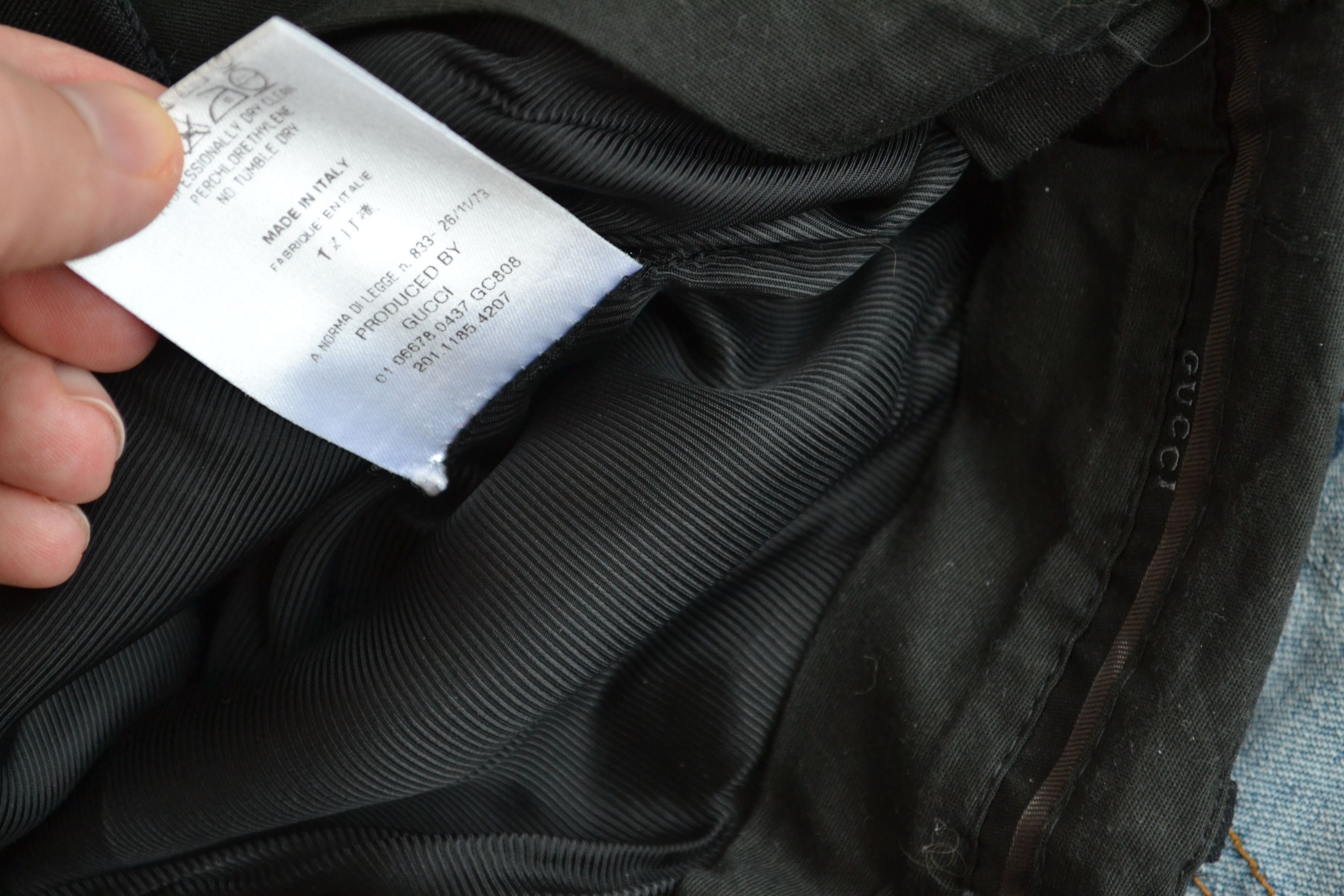 Gucci GUCCI Pants Wool Leather Ful Zip Vintage Black TOM FORD Size 26" / US 2 / IT 38 - 12 Thumbnail
