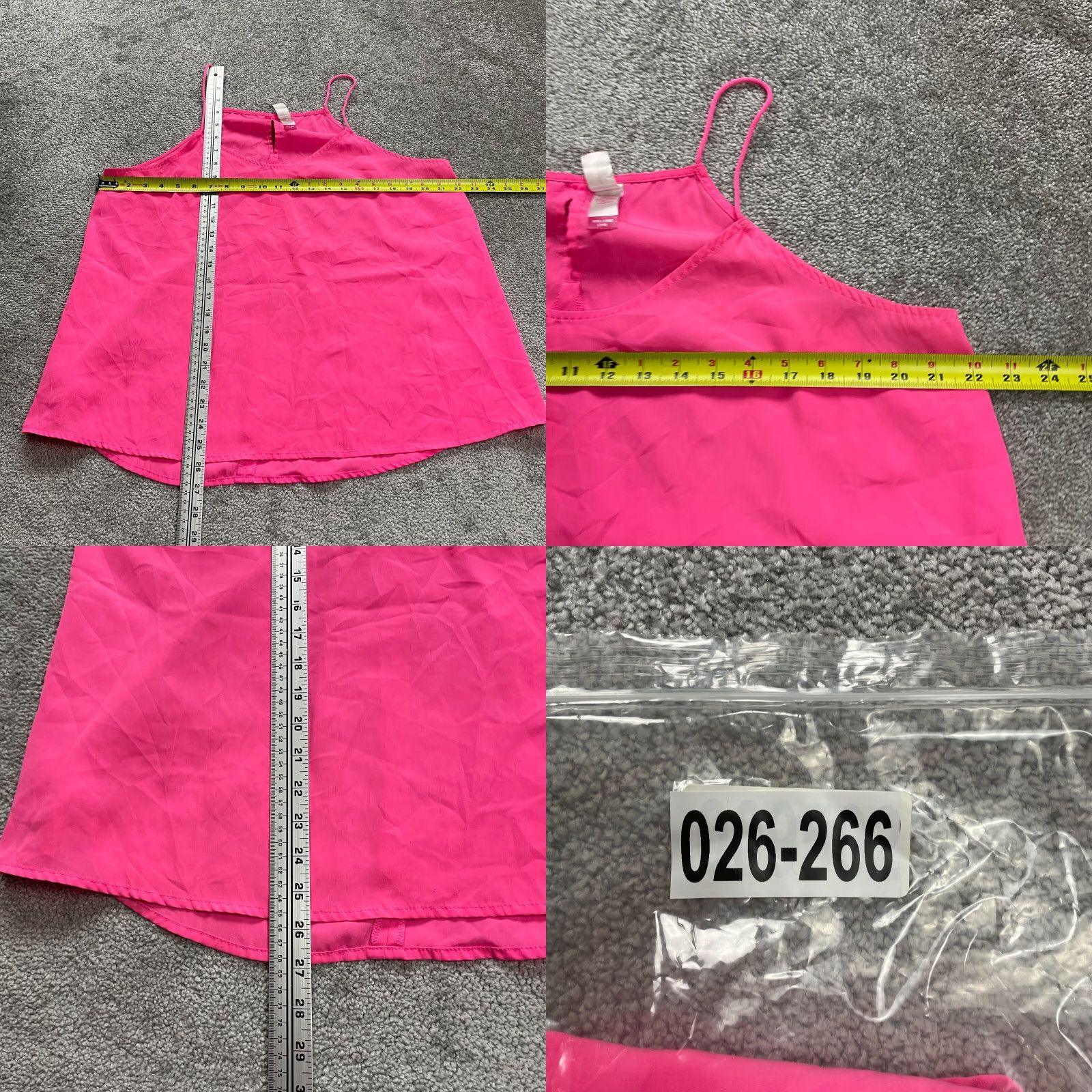 Vintage No Boundaries Camisole Tank Top Womens 2XL Pink Spaghetti V-Neck Sleeveless Casual Relaxed Modern Size XXL / US 16-18 / IT 52-54 - 8 Thumbnail