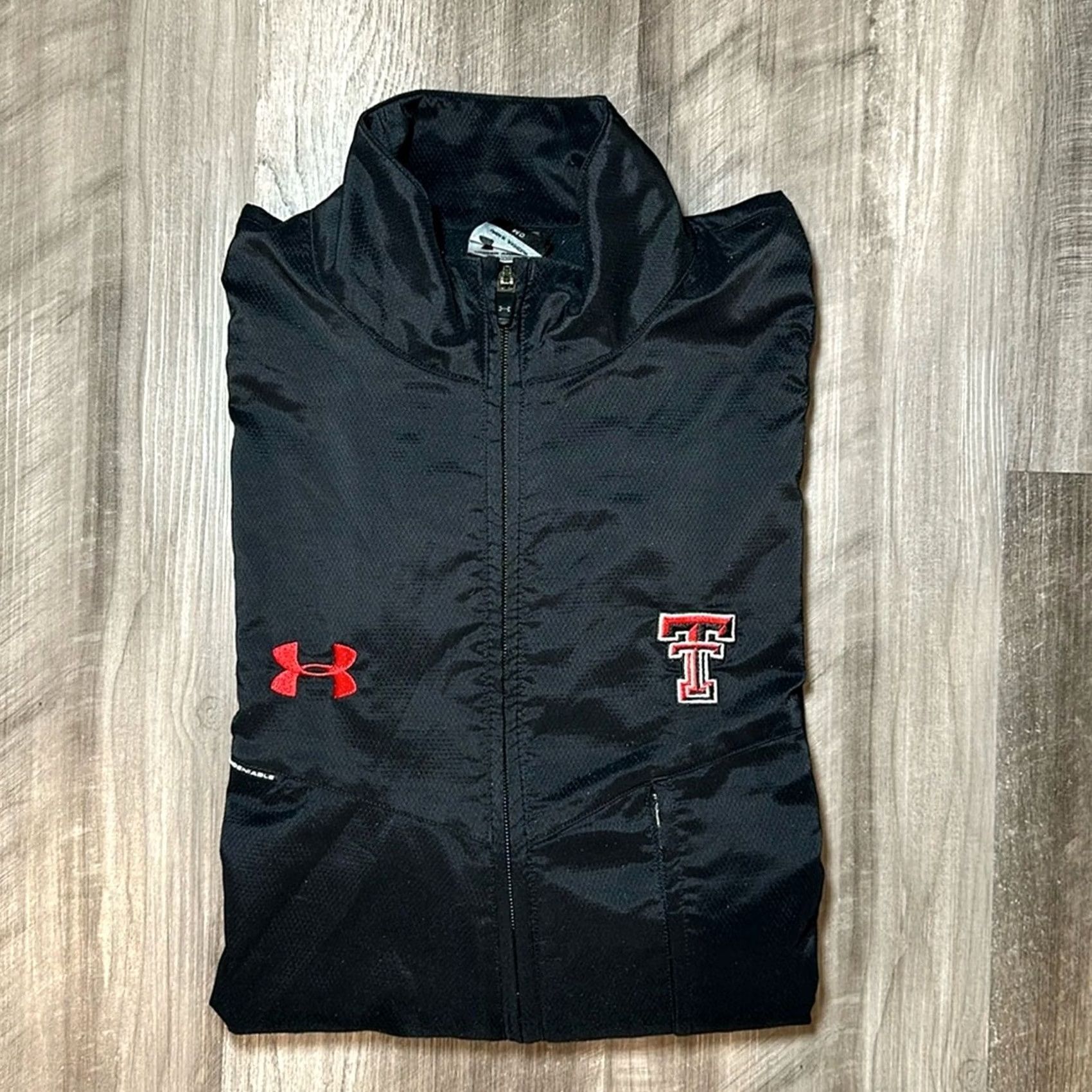 Under Armour VINTAGE Under Armour Texas Tech Red Raiders Undeniable Light Performance Jacket M Black Jacket Men Medium Size US M / EU 48-50 / 2 - 2 Thumbnail