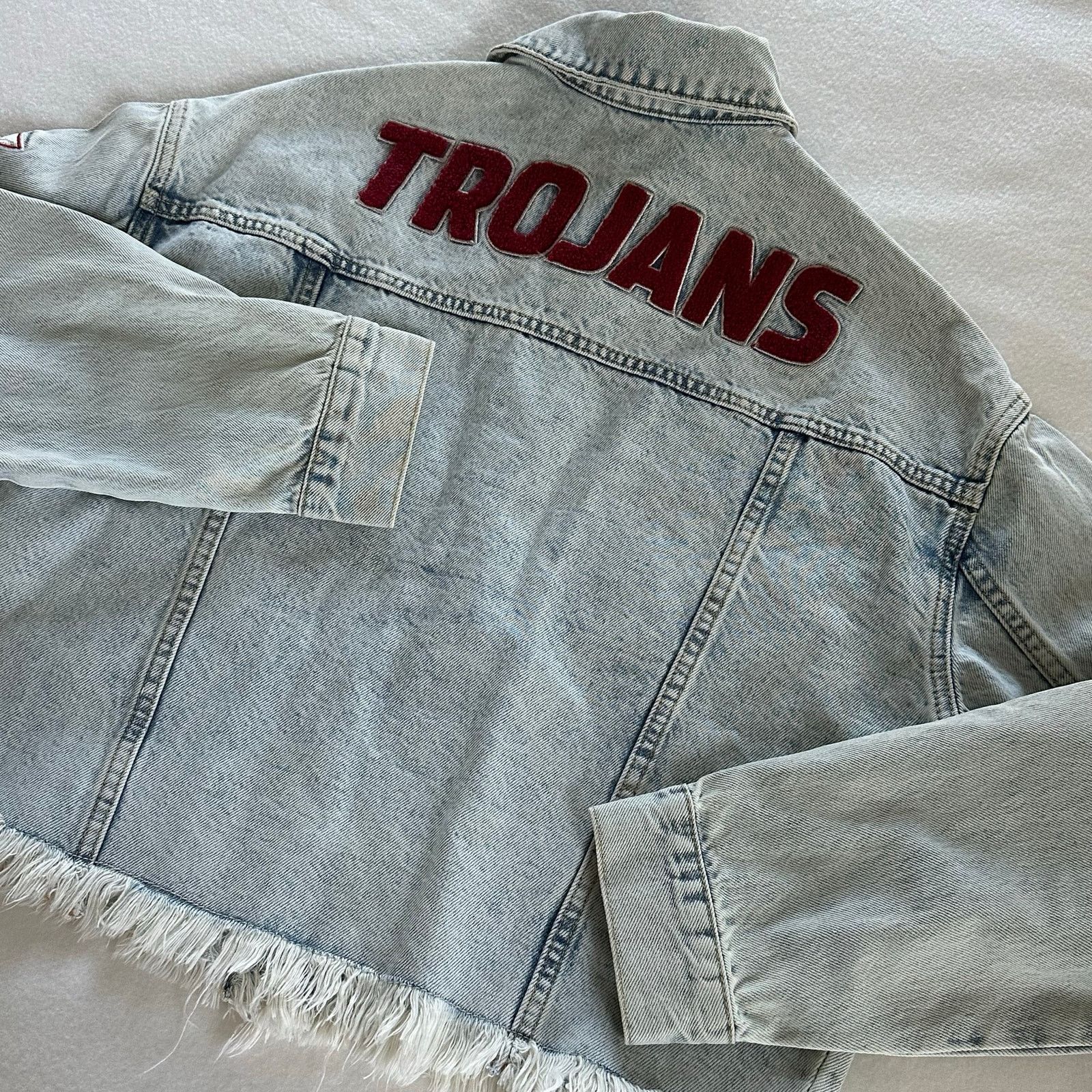 Other Hype & Vice Denim USC Trojans College Jacket Relaxed Size S Size S / US 4 / IT 40 - 2 Thumbnail