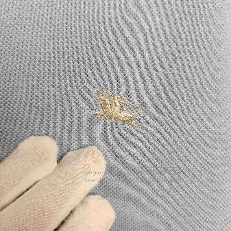 Burberry Burberry Light Blue Cotton Polo Shirt for Men. Size US L / EU 52-54 / 3 - 3 Thumbnail