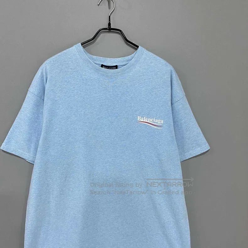 Balenciaga Balenciaga Haze Blue Cola Short Sleeve Size US S / EU 44-46 / 1 - 2 Thumbnail