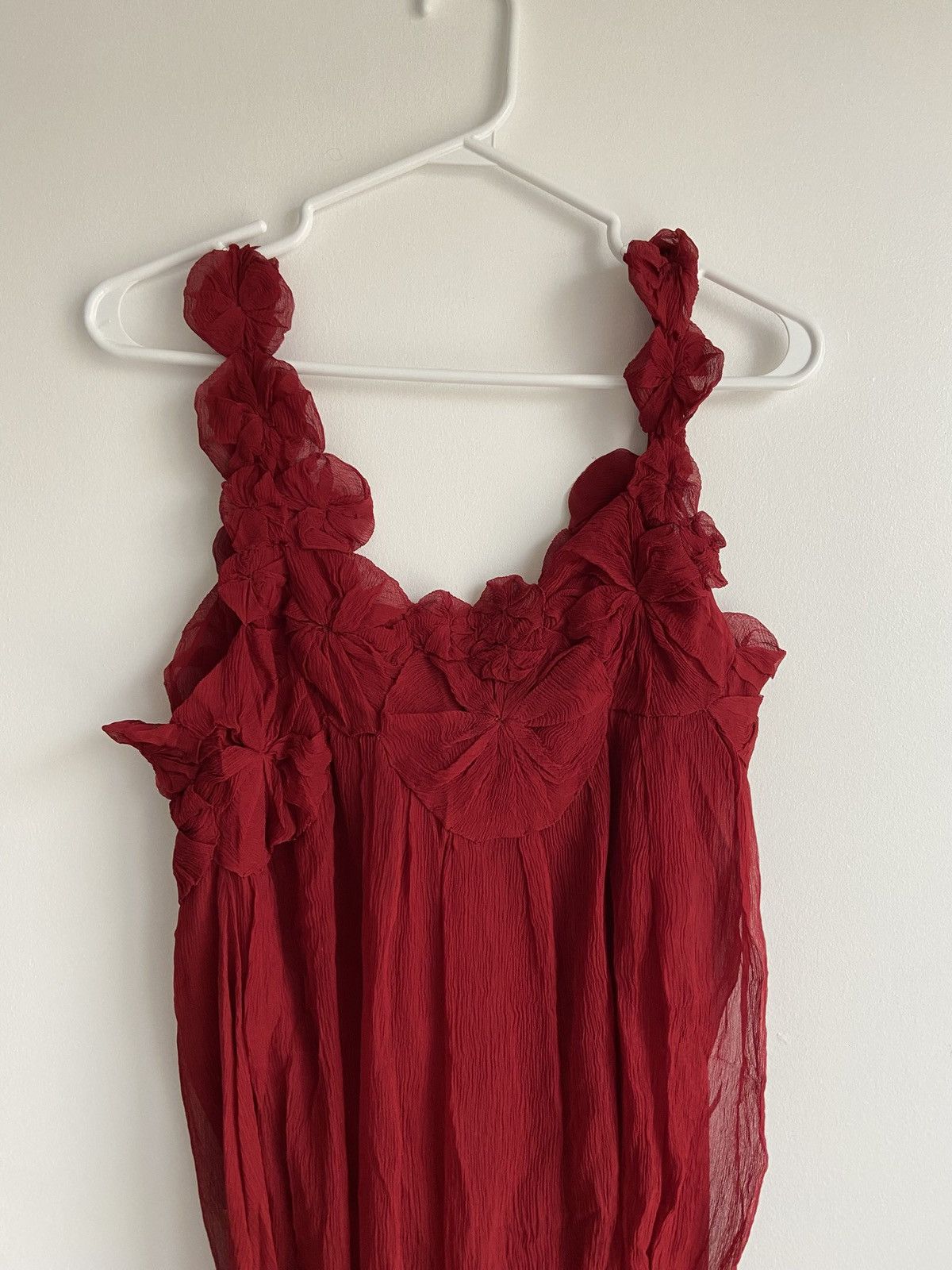 Jean Paul Gaultier Jean Paul Gaultier Silk Rose Top Size S / US 4 / IT 40 - 2 Thumbnail