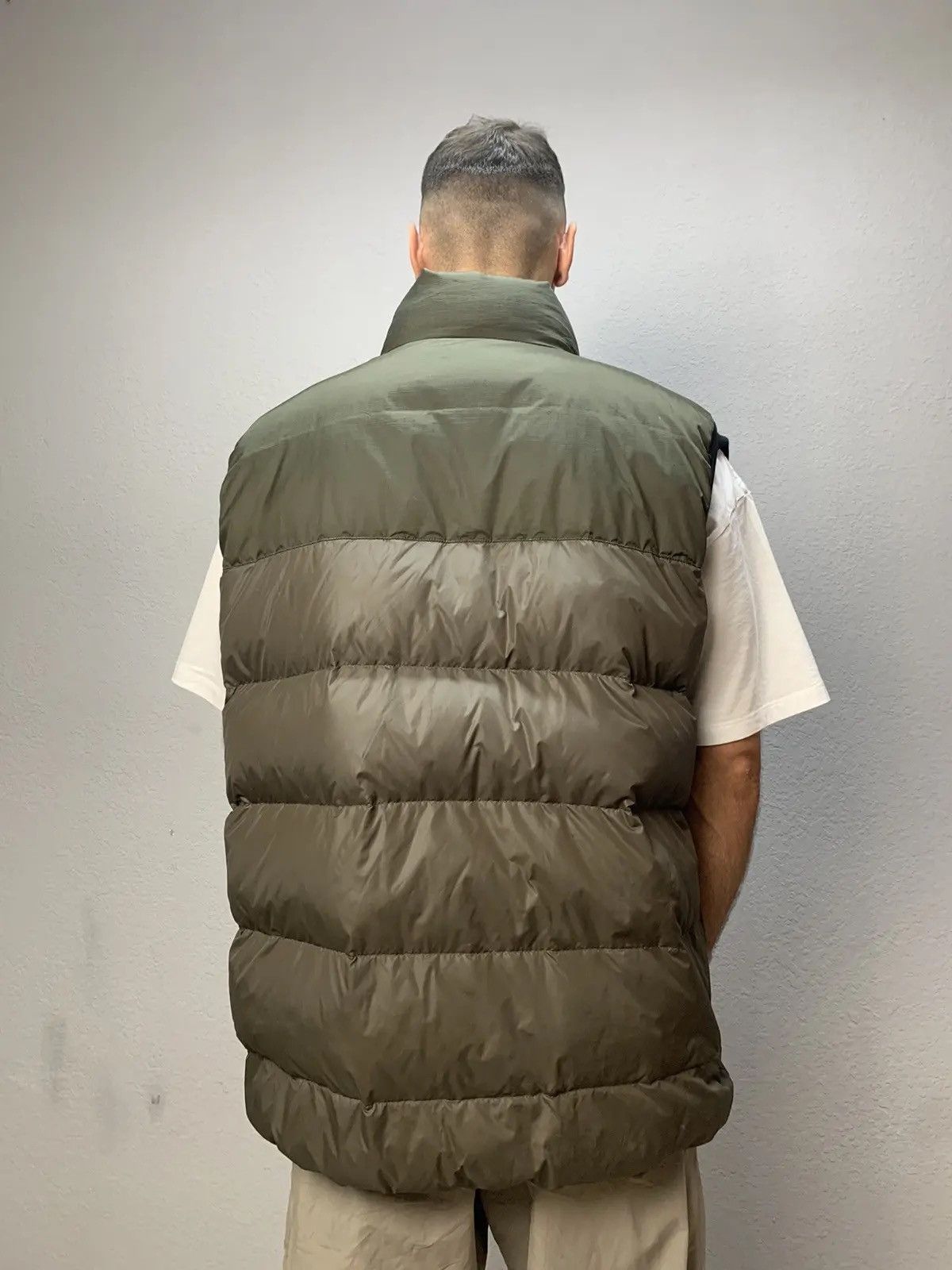 Nike × Vintage Vintage Y2K Nike Down Waistcoat Jacket Puffer Black Nike Size US XXL / EU 58 / 5 - 4 Thumbnail
