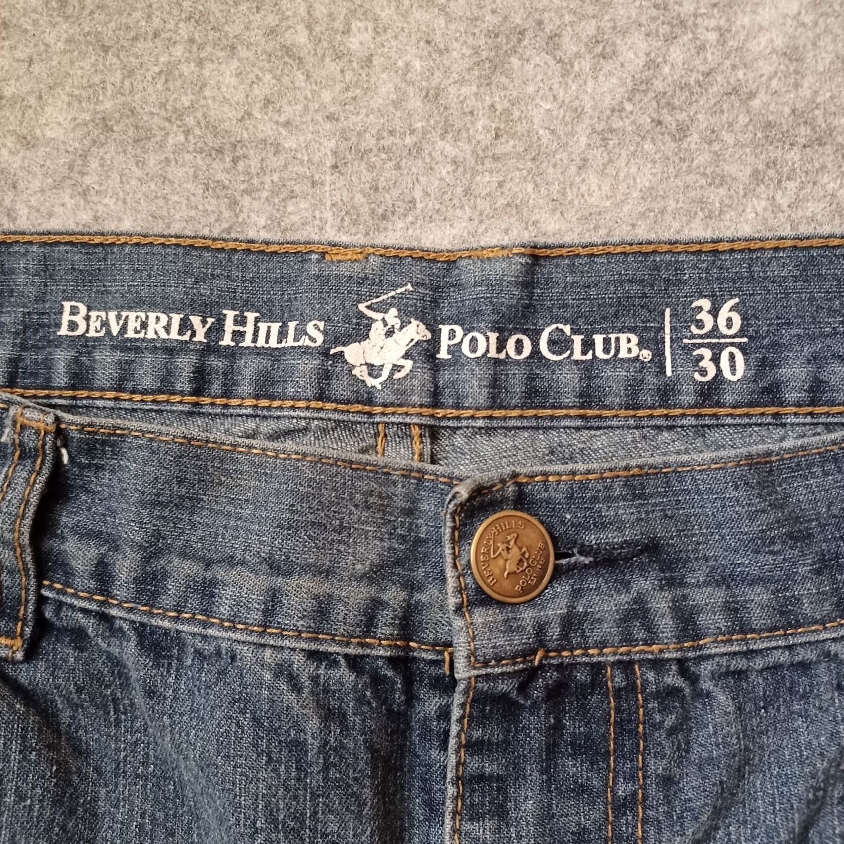 Beverly Hills Polo Club Beverly Hills Polo Club Jeans Mens 36x30 Blue Distressed Straight Denim 5-Pocket Regular Blue Mens Size US M / EU 48-50 / 2 - 2 Thumbnail
