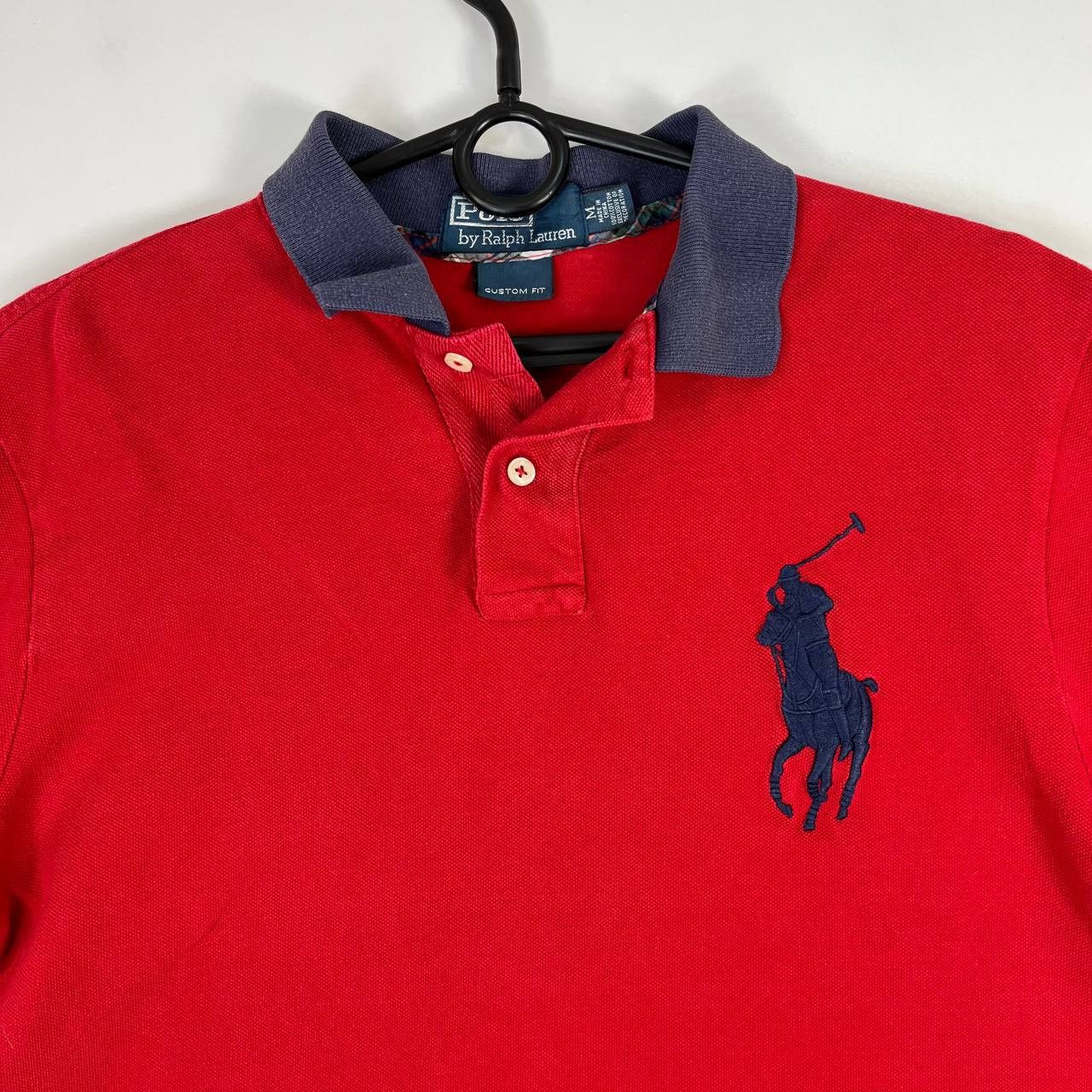 Polo Ralph Lauren Polo Ralph Lauren Red Big Pony Polo Shirt Short Size M Size US M / EU 48-50 / 2 - 2 Thumbnail
