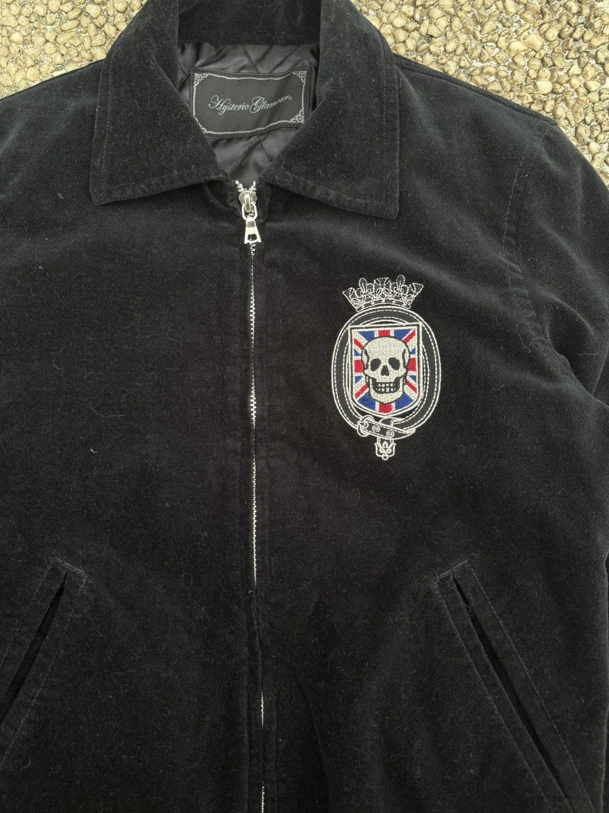 Hysteric Glamour Hysteric Glamour Embroidered Velour Zip-up Bomber Size M / US 6-8 / IT 42-44 - 3 Thumbnail