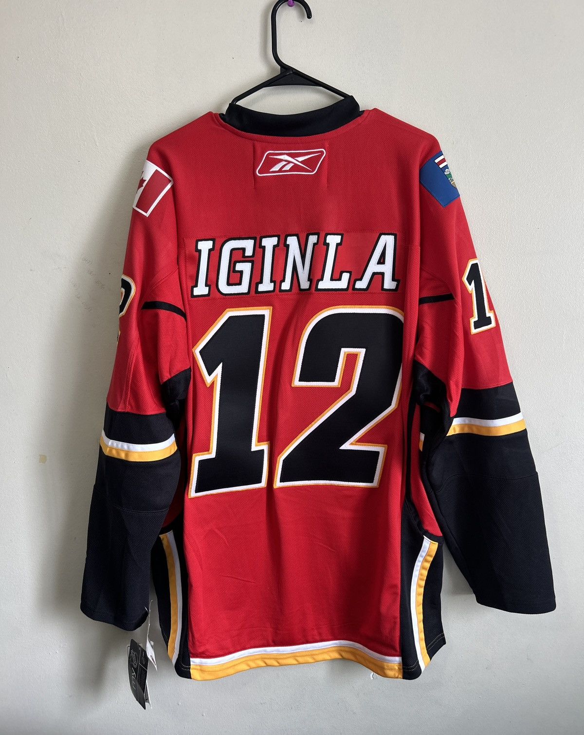 NHL × Reebok Reebok Calgary Flames Jerome Iginla NHL Jersey Size US XL / EU 56 / 4 - 9 Thumbnail
