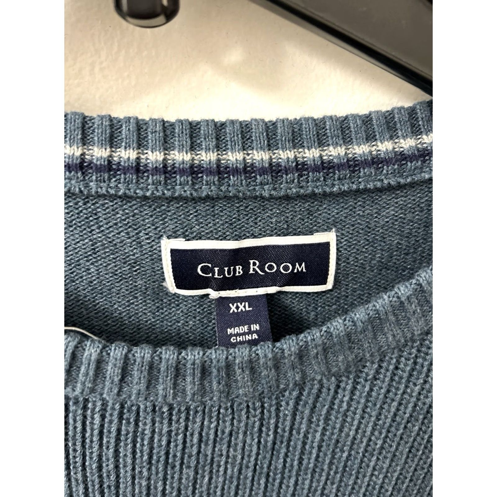 Club Room Club Room Sweater Mens 2XL Blue Heather Crew Neck Pullover Long Sleeve Casual Winter Fall Spring Knit Shirt Mens Size US XXL / EU 58 / 5 - 5 Thumbnail