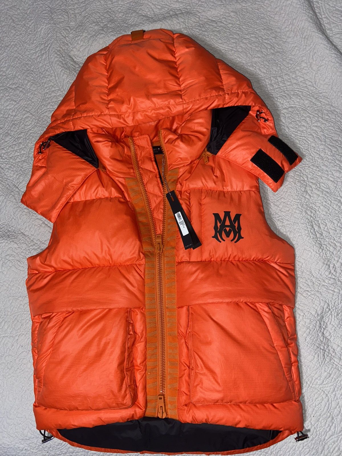 AMIRI hooded down puffer jacket - Orange