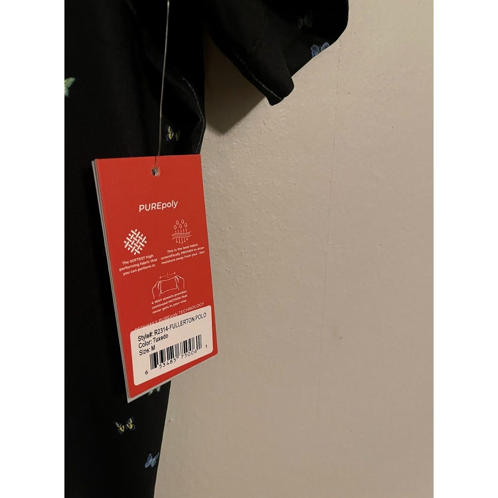 Vintage Redvanly Fullerton Butterfly Tuxedo Black Golf Polo Shirt Men's Medium Size US M / EU 48-50 / 2 - 3 Thumbnail