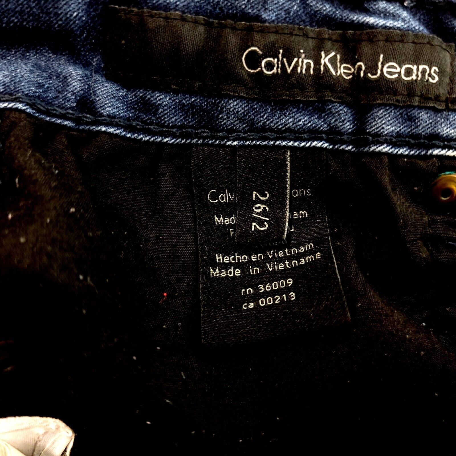 Calvin Klein Calvin Klein Ultimate Skinny Dark Blue Denim Jeans 26/2 Mid Size US 28 / EU 44 - 8 Thumbnail