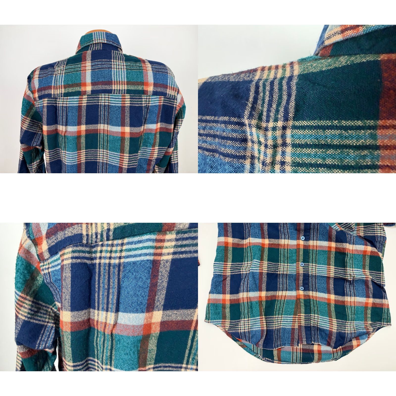 Altea VINTAGE VIP Flannel Shirt Men M Teal Plaid 80s Grunge Lightweight Pockets Mens Medium Blue 80s Grunge Retro Size US M / EU 48-50 / 2 - 8 Thumbnail