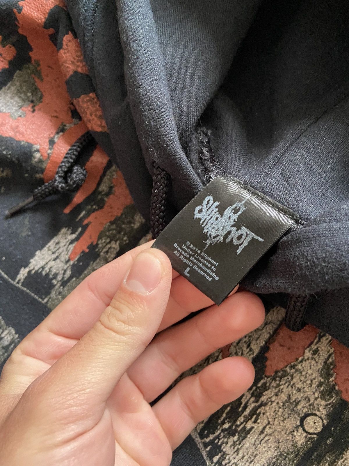 Band Tees × Slipknot × Vintage Vintage 2014 Slipknot The Gray Chapter Death Metal Hoodie Size US L / EU 52-54 / 3 - 4 Thumbnail