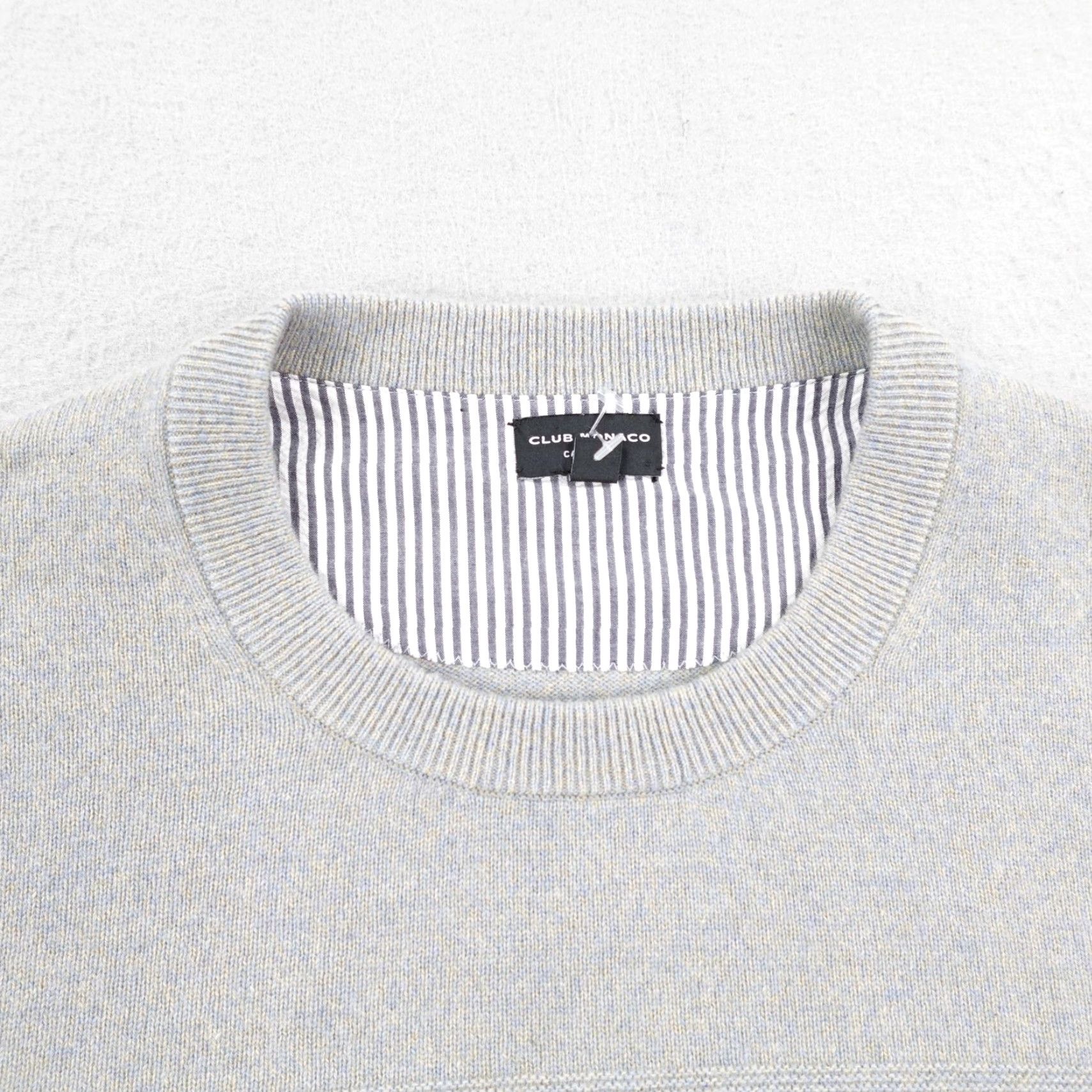 Club Monaco VINTAGE Club Monaco Sweater Mens Large Light Gray 100% Cashmere Knit Crewneck Pullover Size US L / EU 52-54 / 3 - 2 Thumbnail