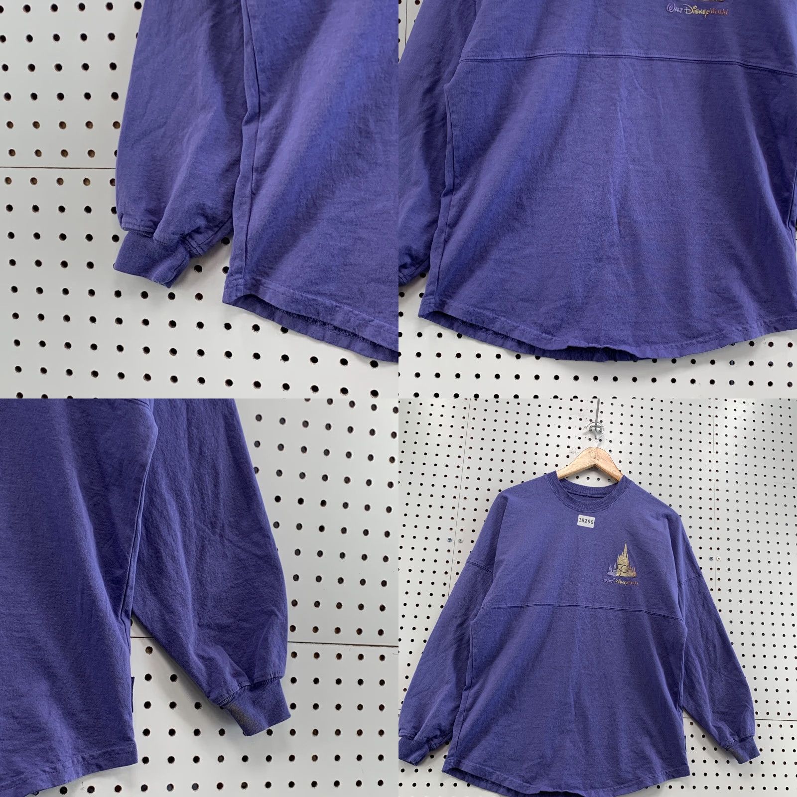 Disney VINTAGE Walt Disney Spirit Jersey T-Shirt 50th Anniversary Castle Purple XS Unisex Adults Size US XS / EU 42 / 0 - 8 Thumbnail