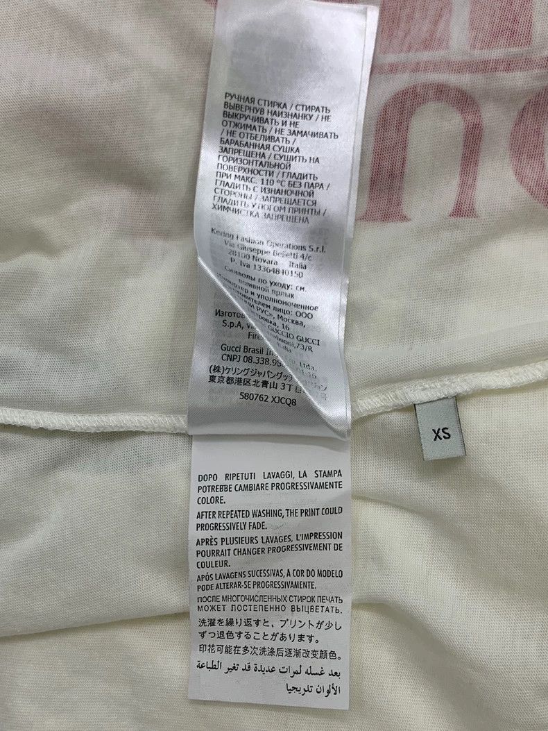 Gucci Gucci White and red letter logo short-sleeved T-shirt Size XS / US 0-2 / IT 36-38 - 8 Thumbnail