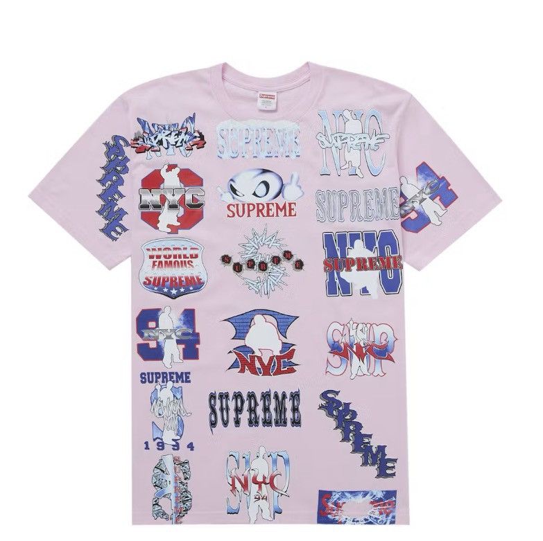 Supreme Supreme “Flash Tee” Light Pink XXL Size US XXL / EU 58 / 5 - 1 Thumbnail