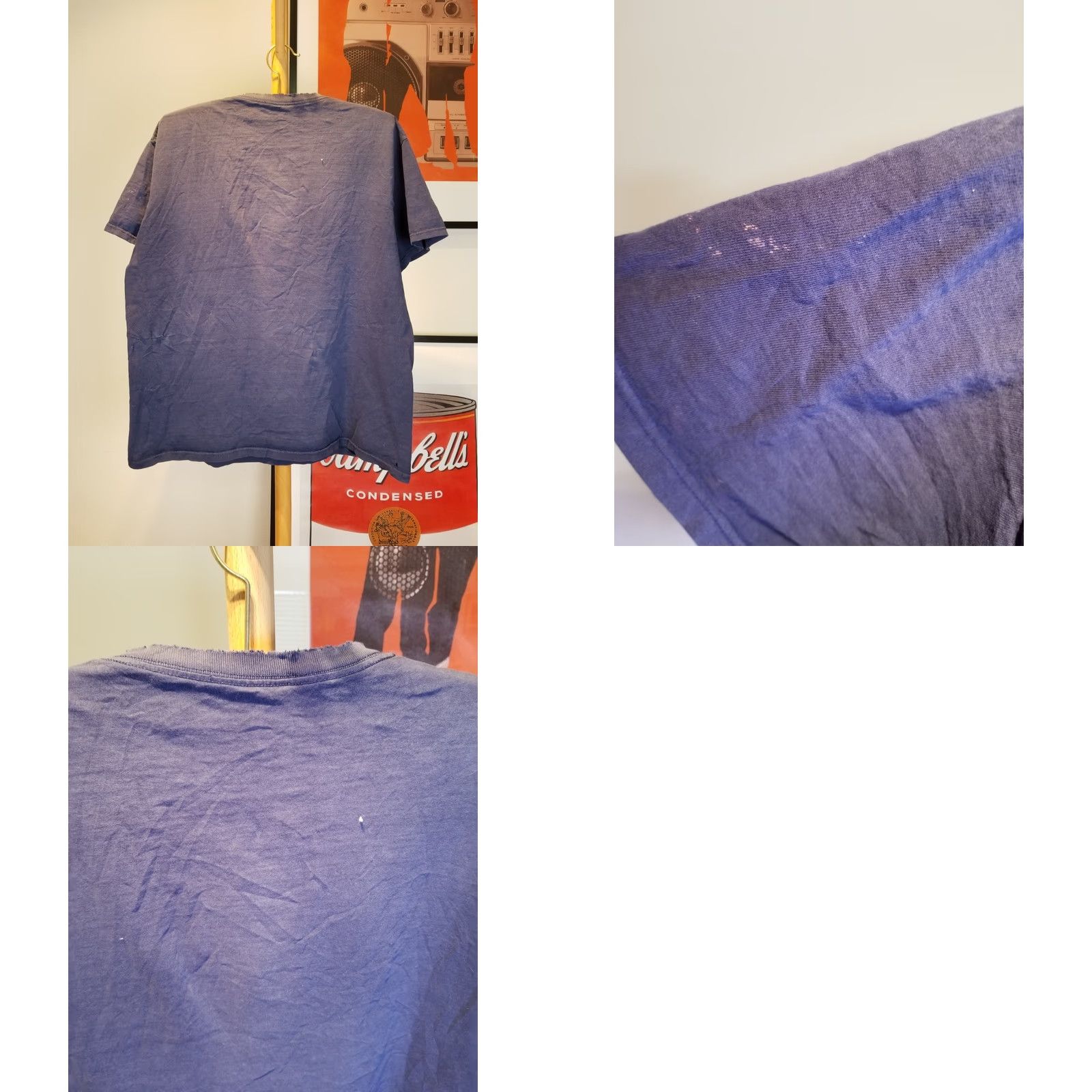 Fruit Of The Loom VINTAGE Fruit of the Loom ONE POCKET T SHIRT XL blue gradient sun faded distressed FRONT POCKET T-SHIRT XL Mens Size US XL / EU 56 / 4 - 9 Thumbnail