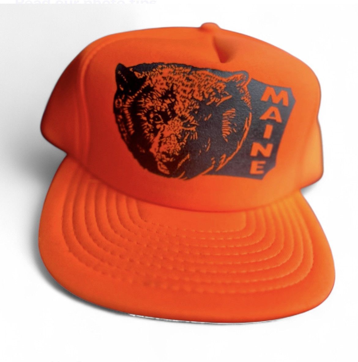 Other 1990 Orange and black hunting SnapBack Maine trucker Cap Size ONE SIZE - 7 Thumbnail