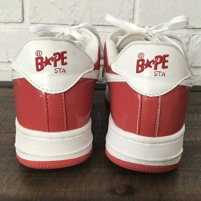 Bape × Kaws × Nigo KAWS CHOMPERS BAPE STA Patent Leather Sneakers APE NIGO Size US 9.5 / EU 42-43 - 5 Thumbnail