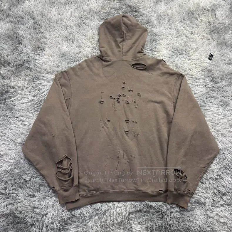 Balenciaga Balenciaga Destroyed Hoodie Size US XS / EU 42 / 0 - 5 Thumbnail