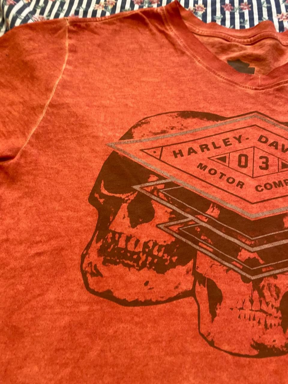 Harley Davidson Streetwear T-Shirt Harley Davidson big logo Y2K Vintage Size US M / EU 48-50 / 2 - 5 Thumbnail