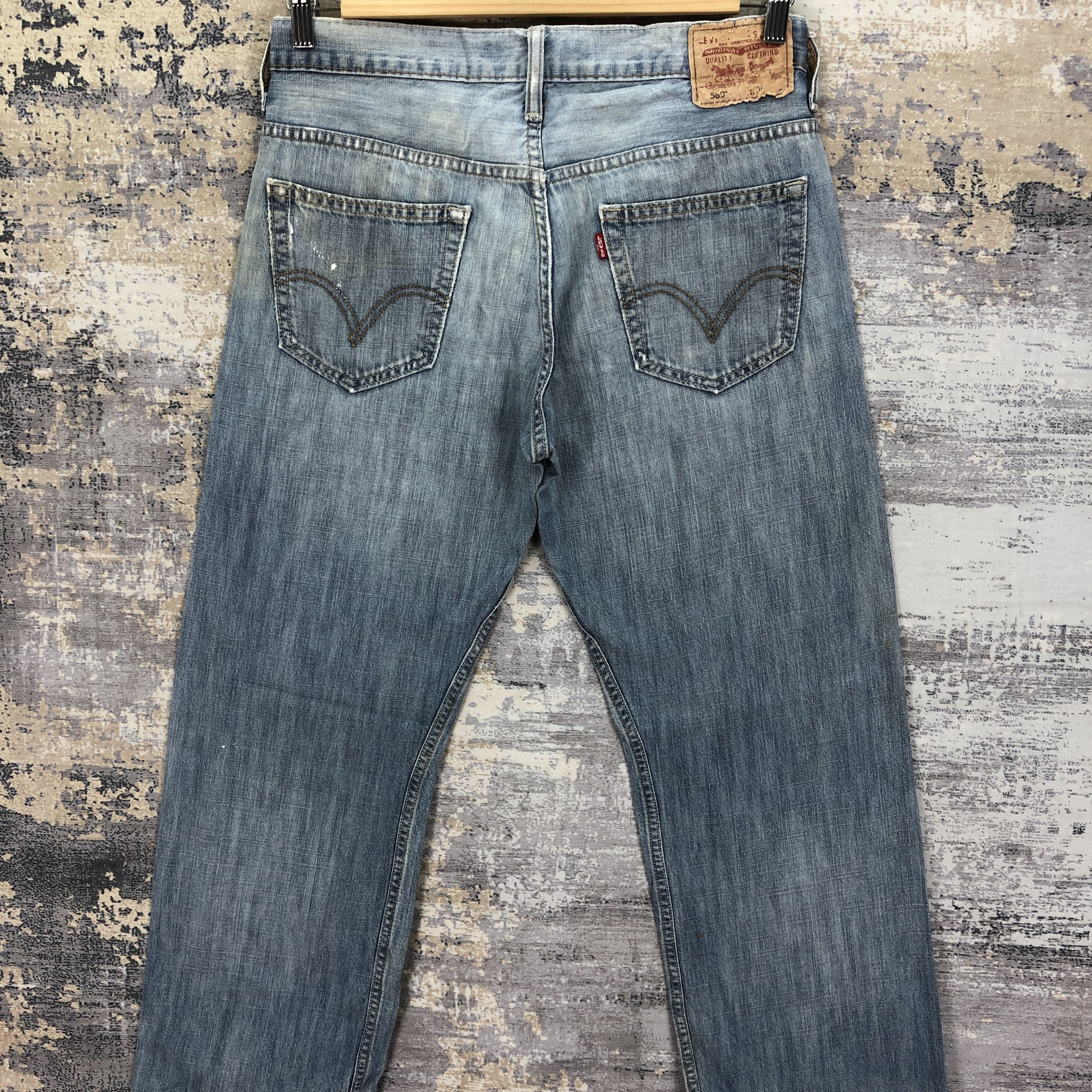 Levi's Vintage Levis 569 Faded Baggy Jeans Levi's Light Wash Denim Size US 32 / EU 48 - 4 Thumbnail