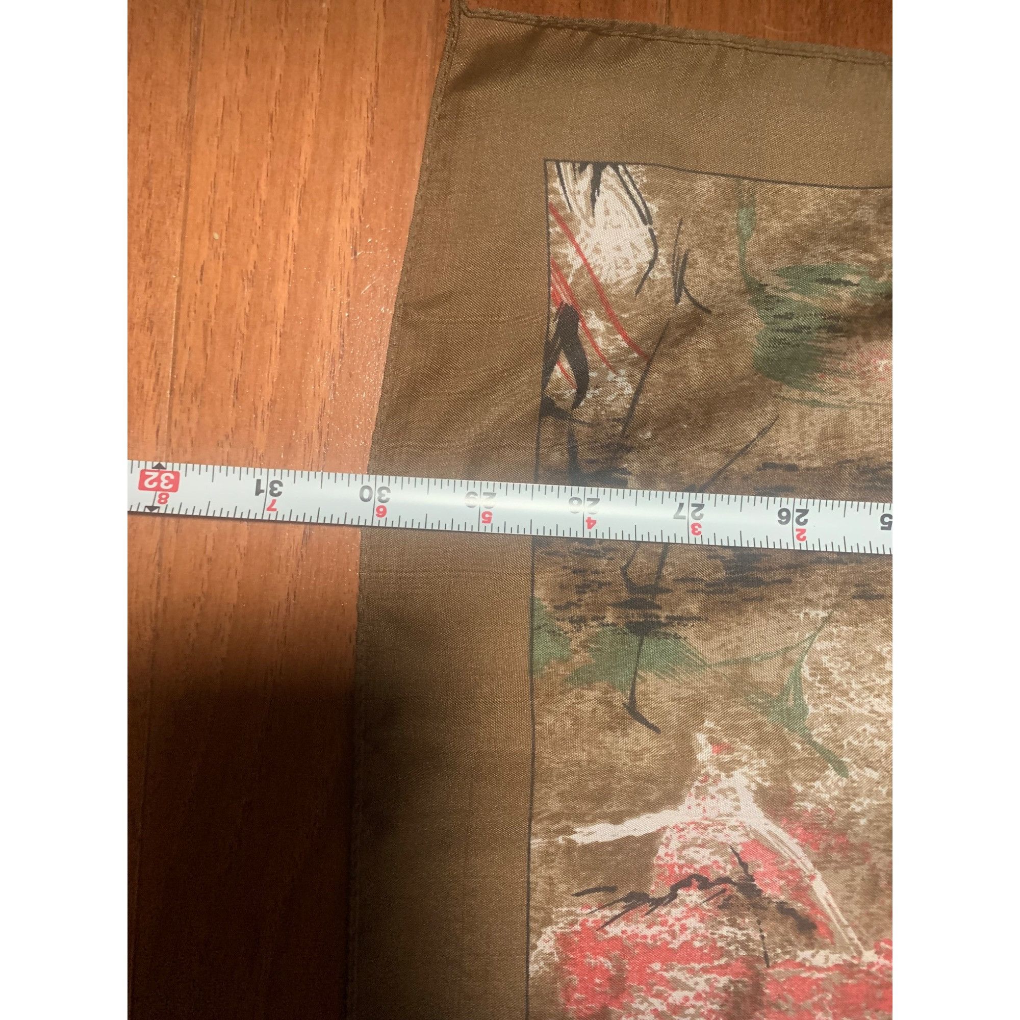 Vintage Vintage Abstract Floral Scarf Wall Art Polyester Made In Ita Size ONE SIZE - 9 Thumbnail